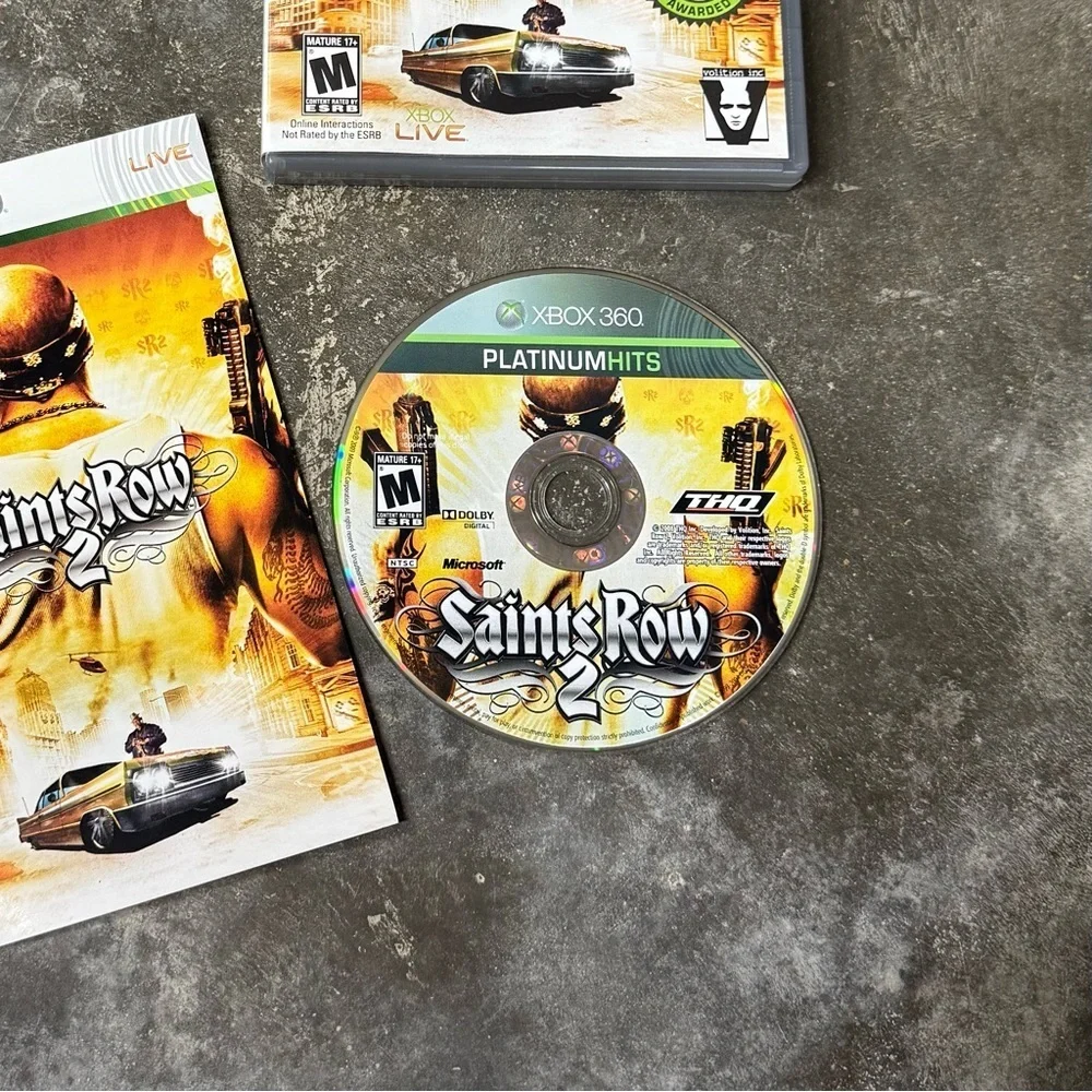 Saints Row 2 Xbox 360 Platinum Hits Complete CIB Tested